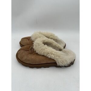 UGG Coquette Chestnut Shearling Slip On Clogs Slippers US 5 EU 36